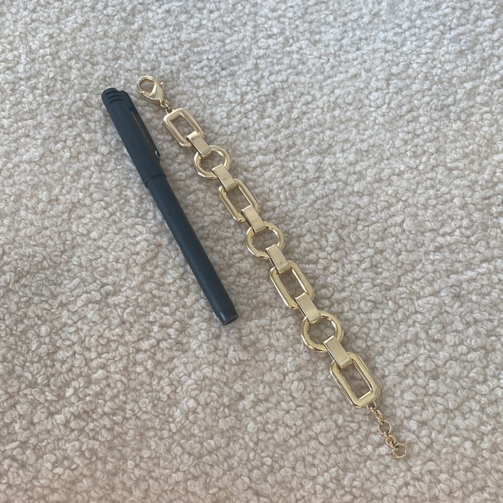 Large Round & Rectangular Shaped 18k Yellow Gold … - image 4